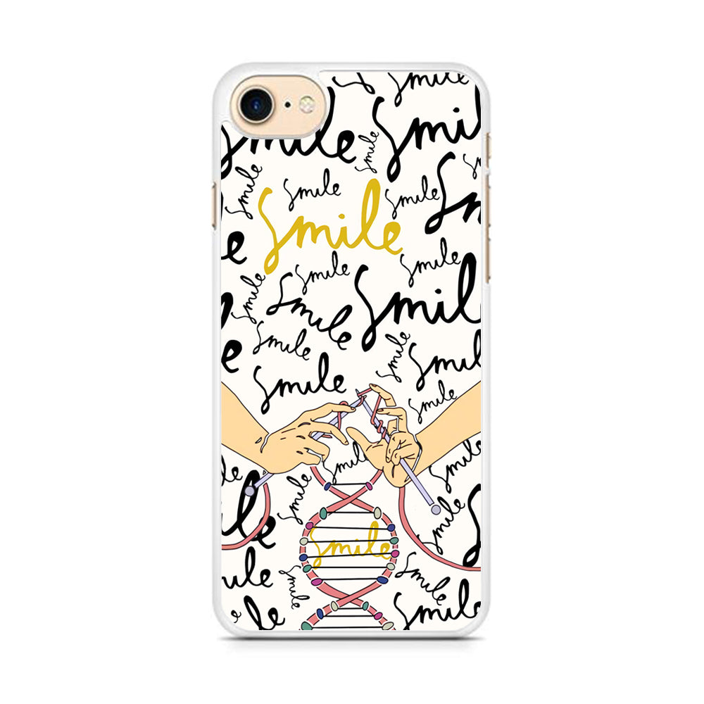 Knitting The DNA of Smile iPhone 8 Case