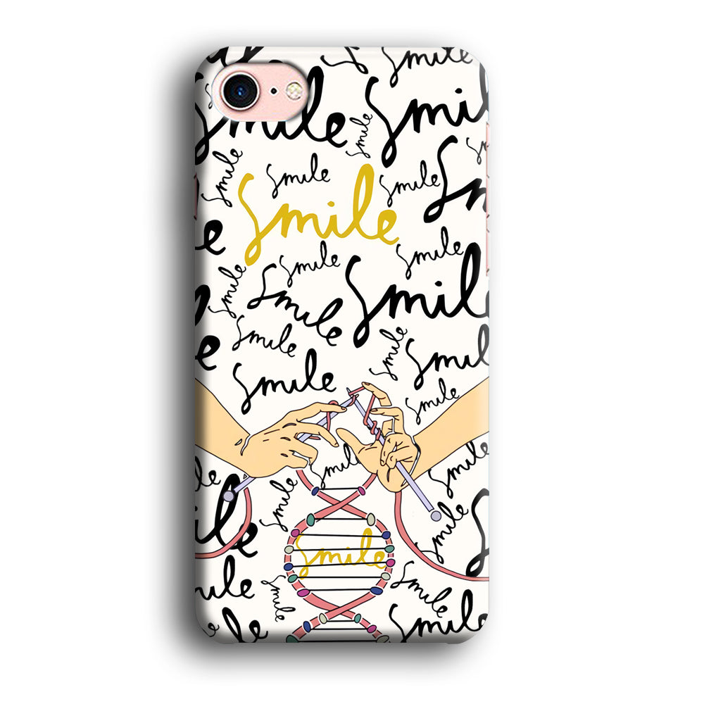 Knitting The DNA of Smile iPhone 8 Case