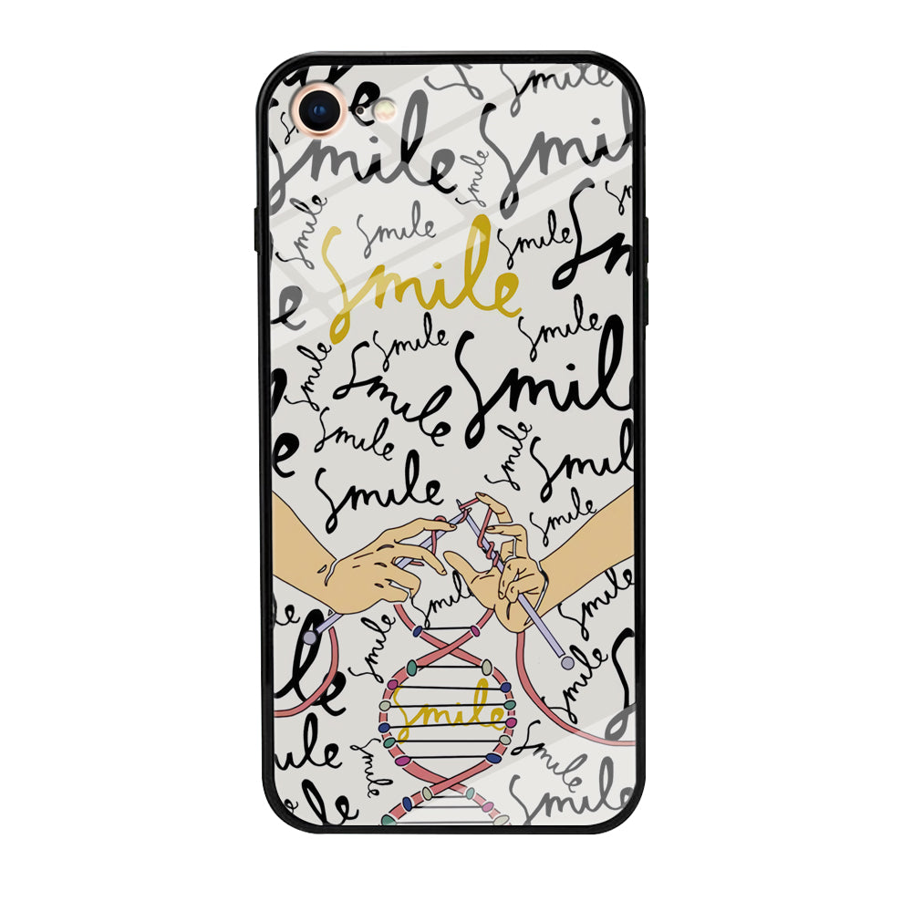 Knitting The DNA of Smile iPhone 8 Case