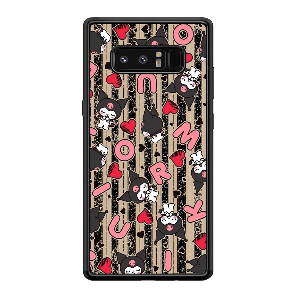Kuromi Sleepy Face Samsung Galaxy Note 8 Case