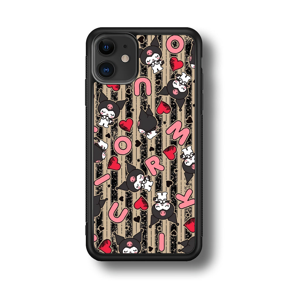 Kuromi Sleepy Face iPhone 11 Case