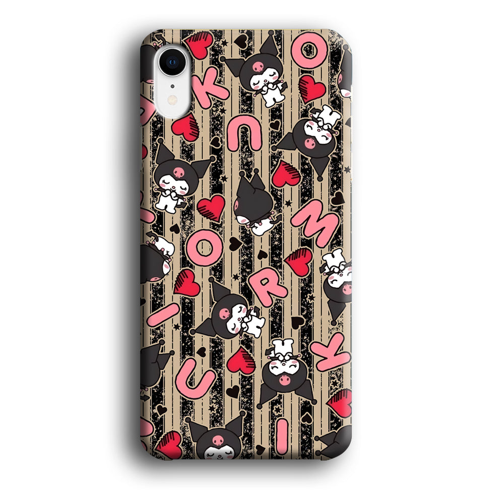 Kuromi Sleepy Face iPhone XR Case