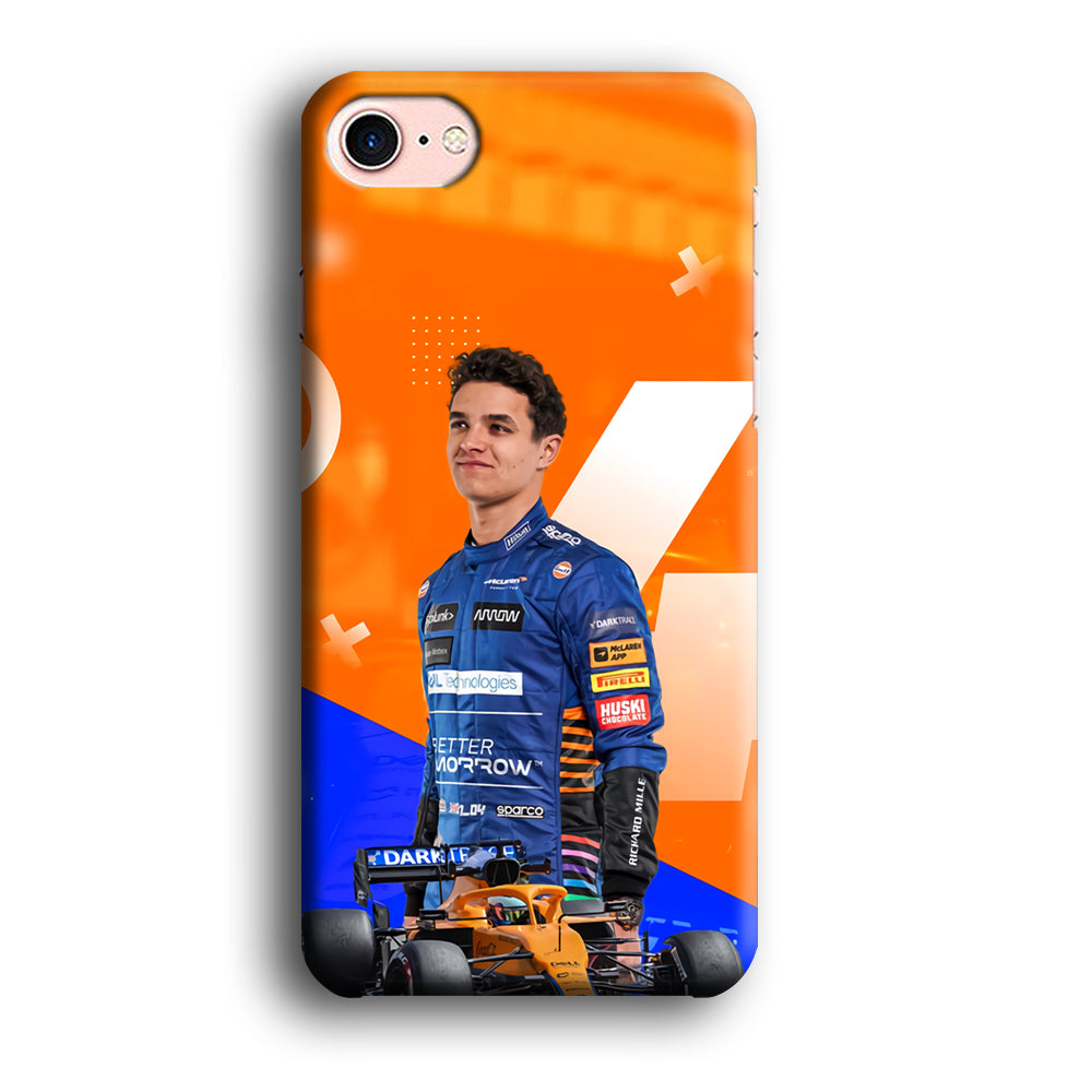 Lando Norris Formula1 iPhone 8 Case