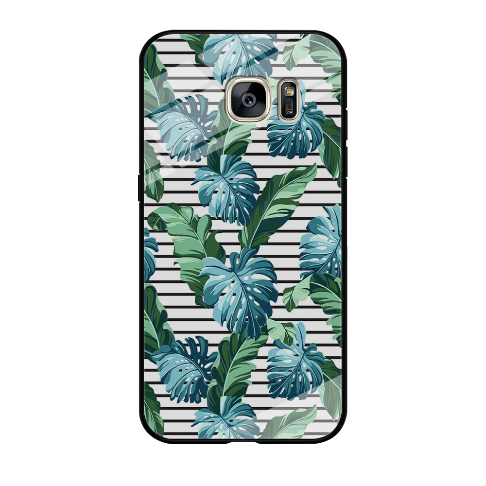 Leaf Stripe Samsung Galaxy S7 Edge Case