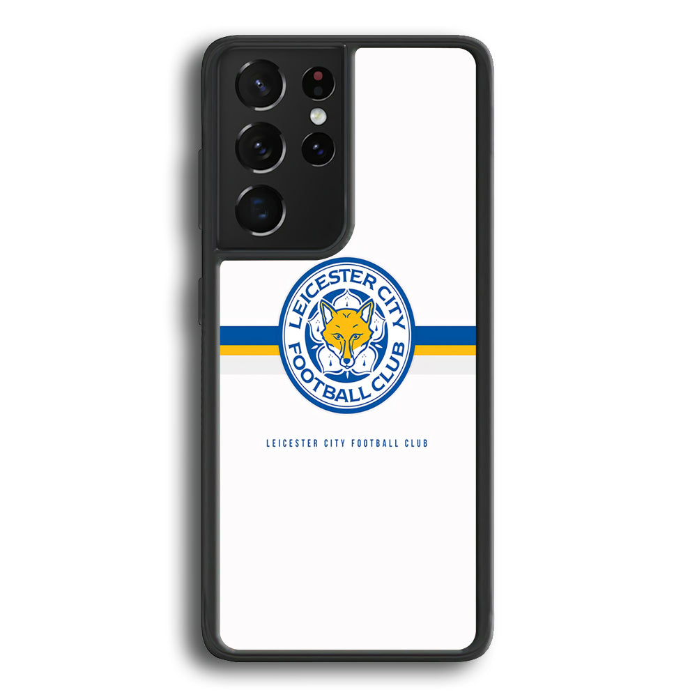 Leicester City Stripe Emblem Samsung Galaxy S21 Ultra Case - Carneyforia