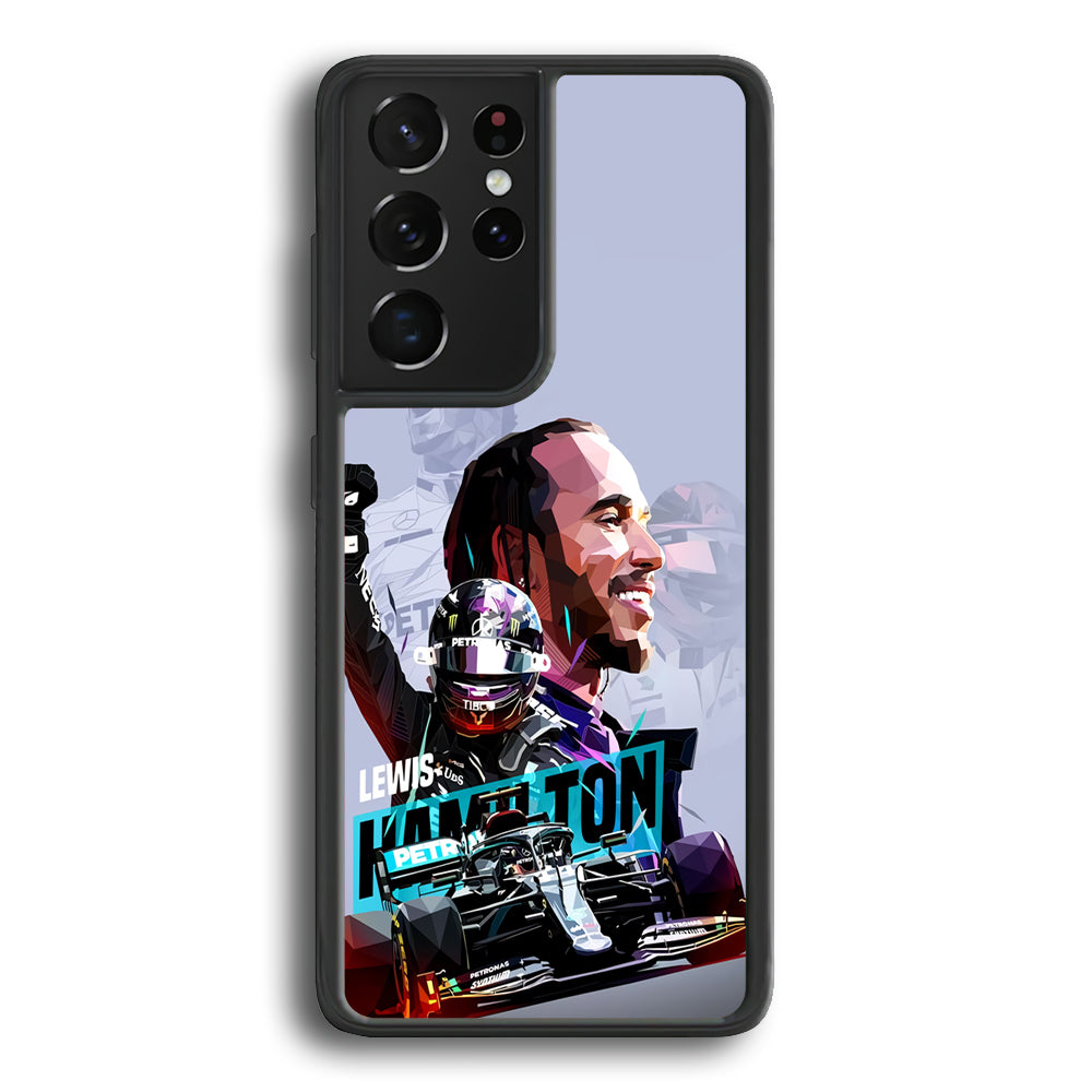 Lewis Hamilton Formula 1 Samsung Galaxy S21 Ultra Case - Carneyforia