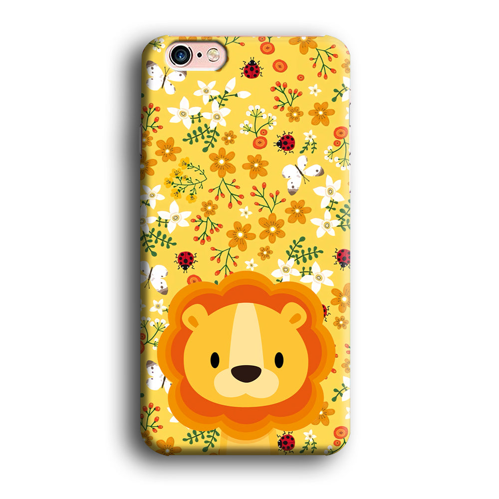 Lion Kid on Flower Garden iPhone 6 Plus | 6s Plus Case