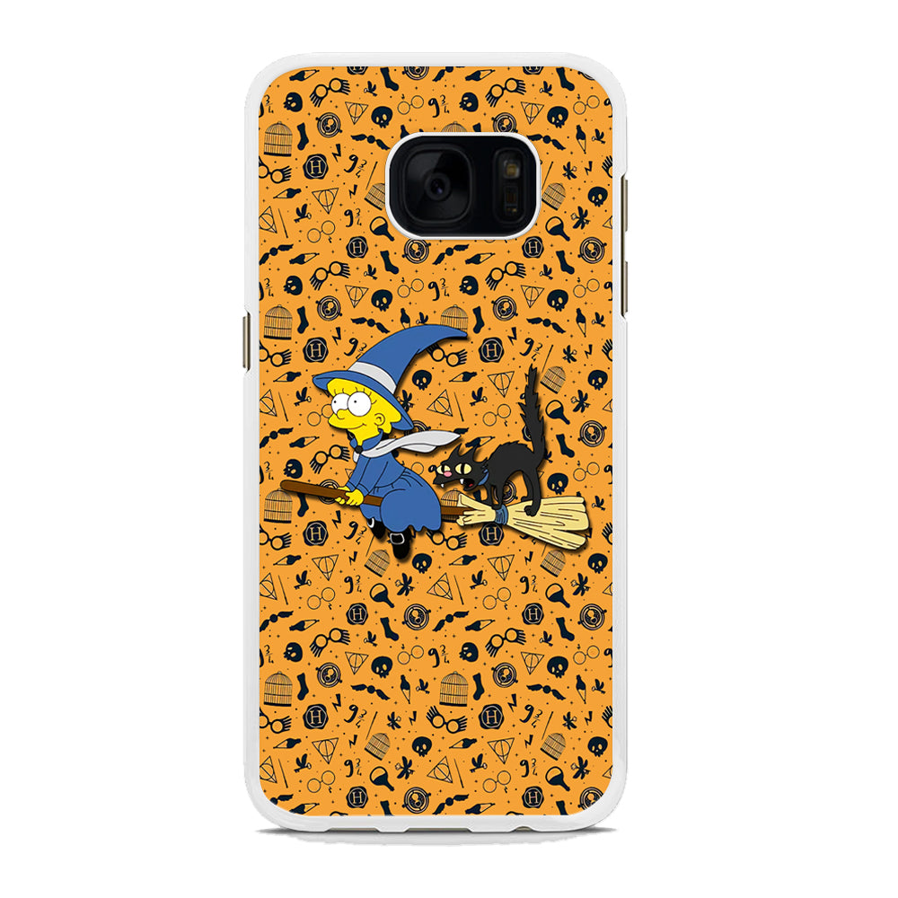 Lisa Simpson and Witch Costume Samsung Galaxy S7 Case