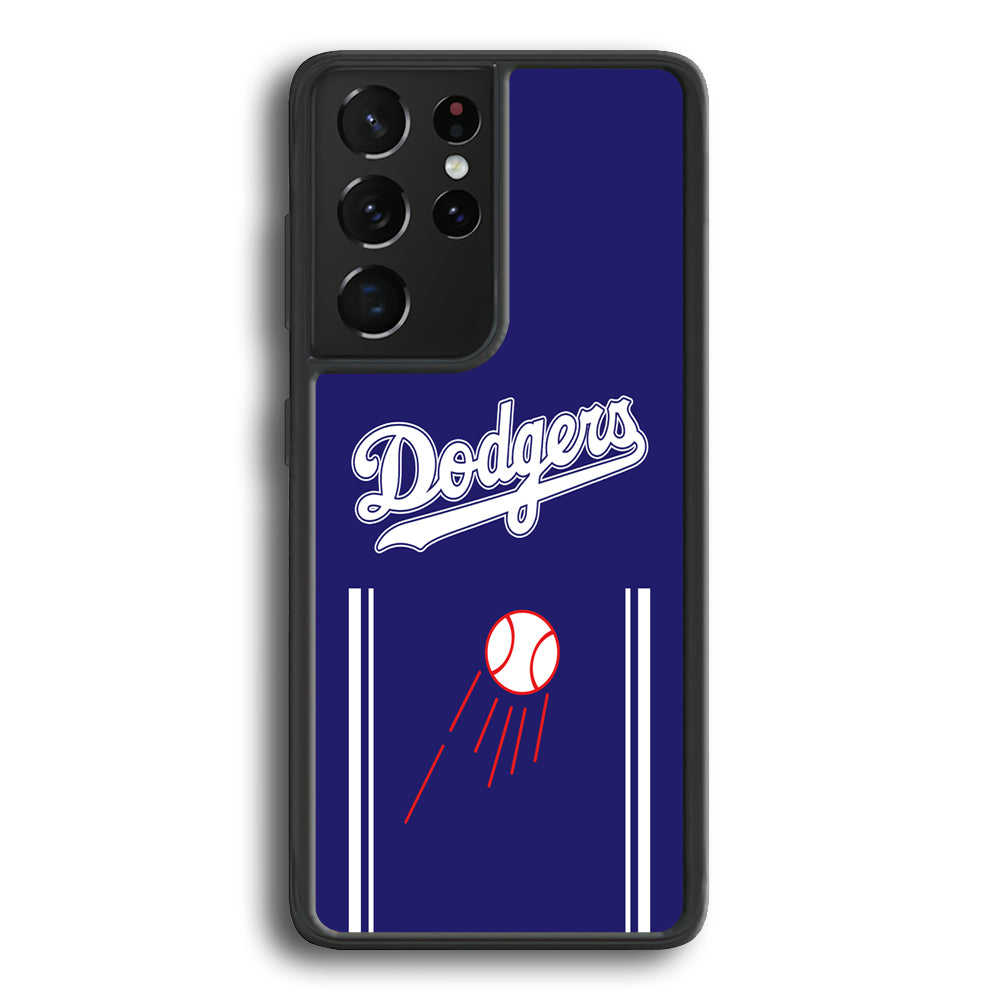 Los Angeles Dodgers Deep Blue Jersey Samsung Galaxy S21 Ultra Case - Carneyforia