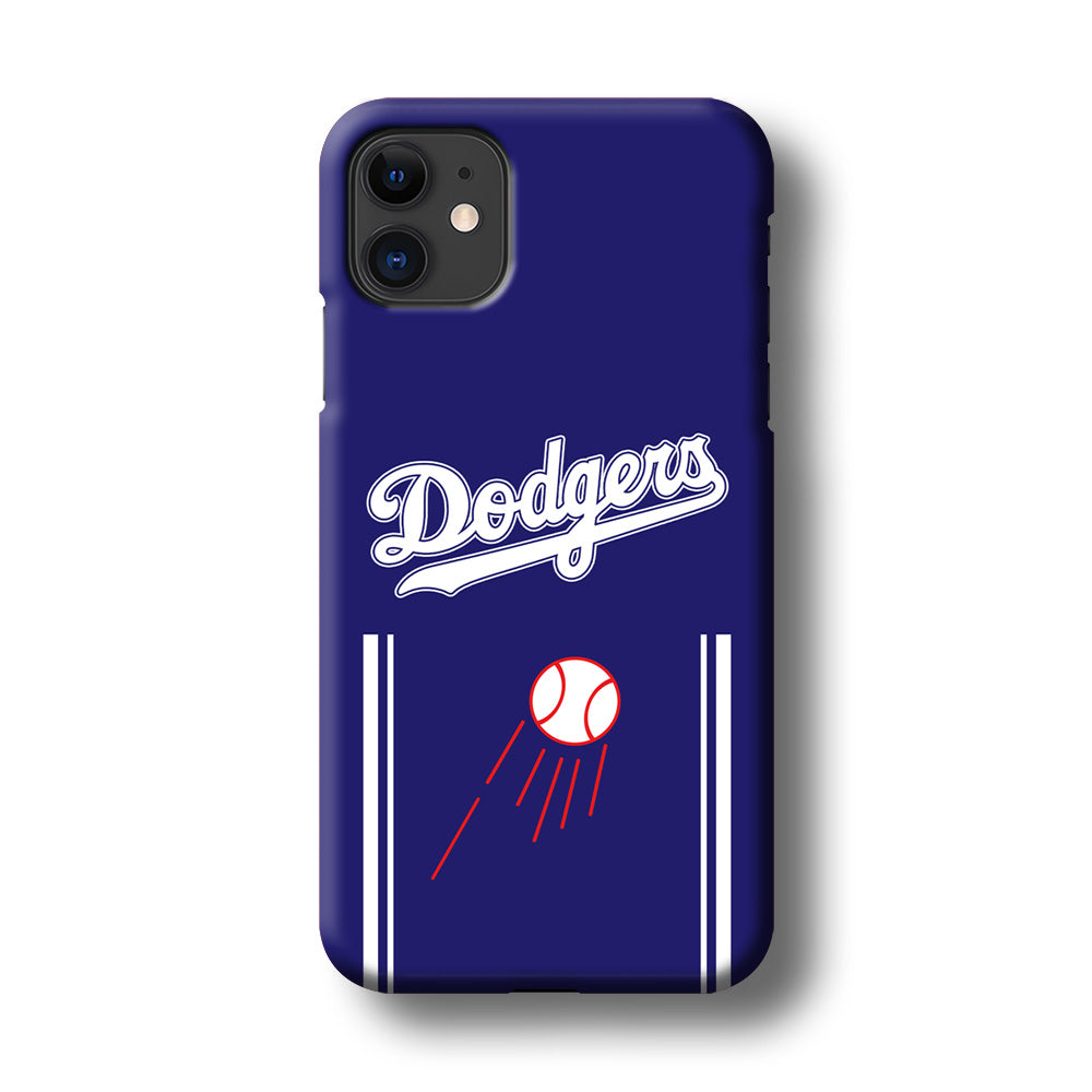 Los Angeles Dodgers Deep Blue Jersey iPhone 11 Case