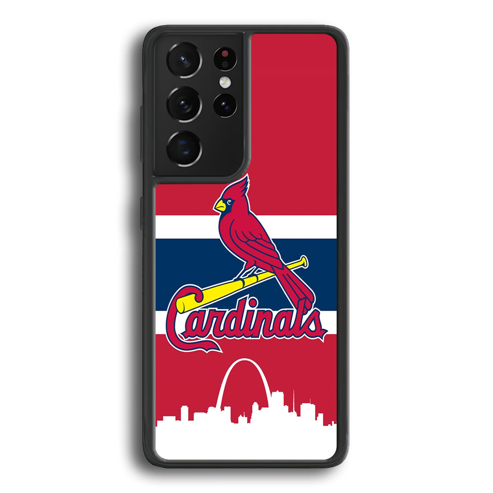 MLB St. Louis Cardinals Samsung Galaxy S21 Ultra Case - Carneyforia