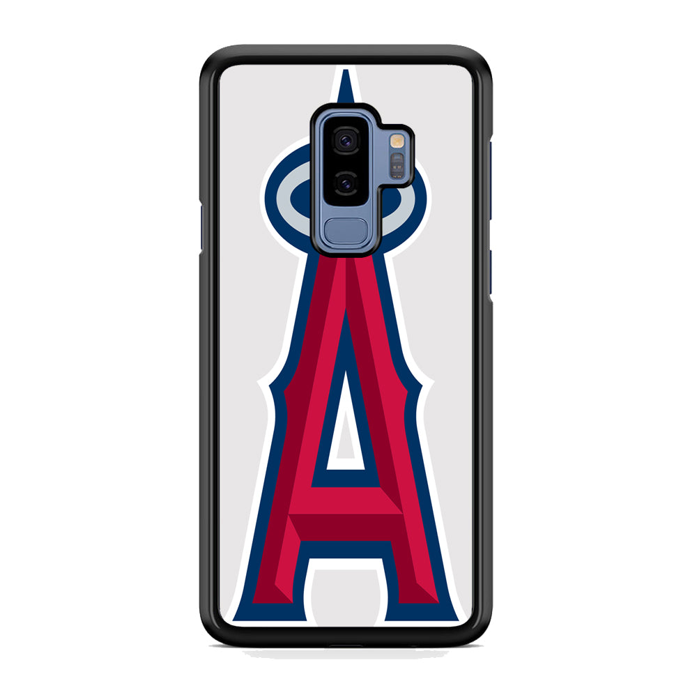 MLB Los Angeles Angels Logo White Samsung Galaxy S9 Plus Case