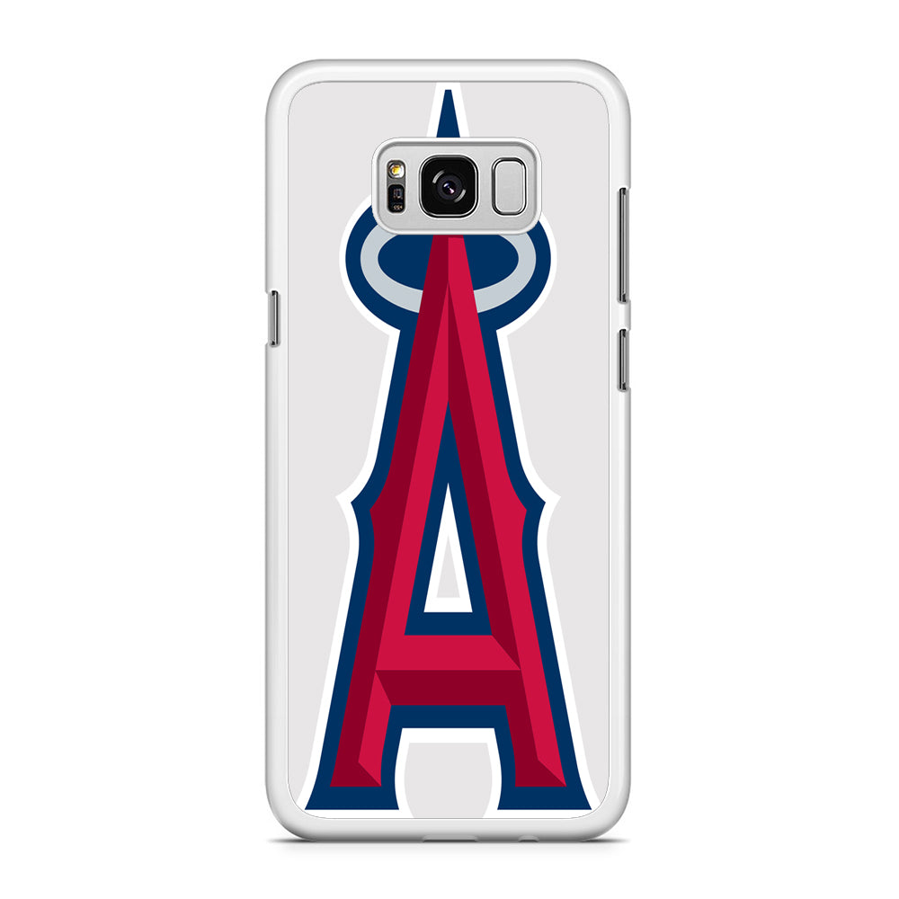 MLB Los Angeles Angels Logo White Samsung Galaxy S8 Case