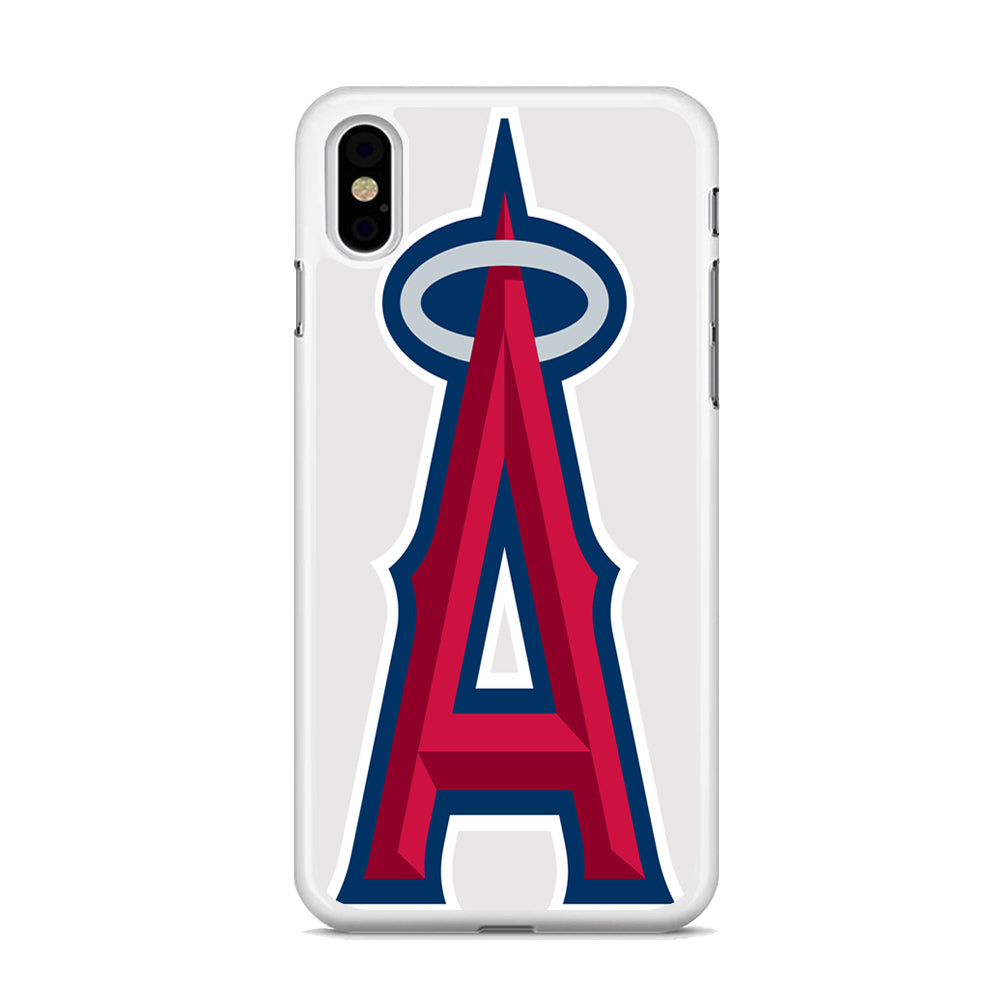 MLB Los Angeles Angels Logo White iPhone XS MAX Case