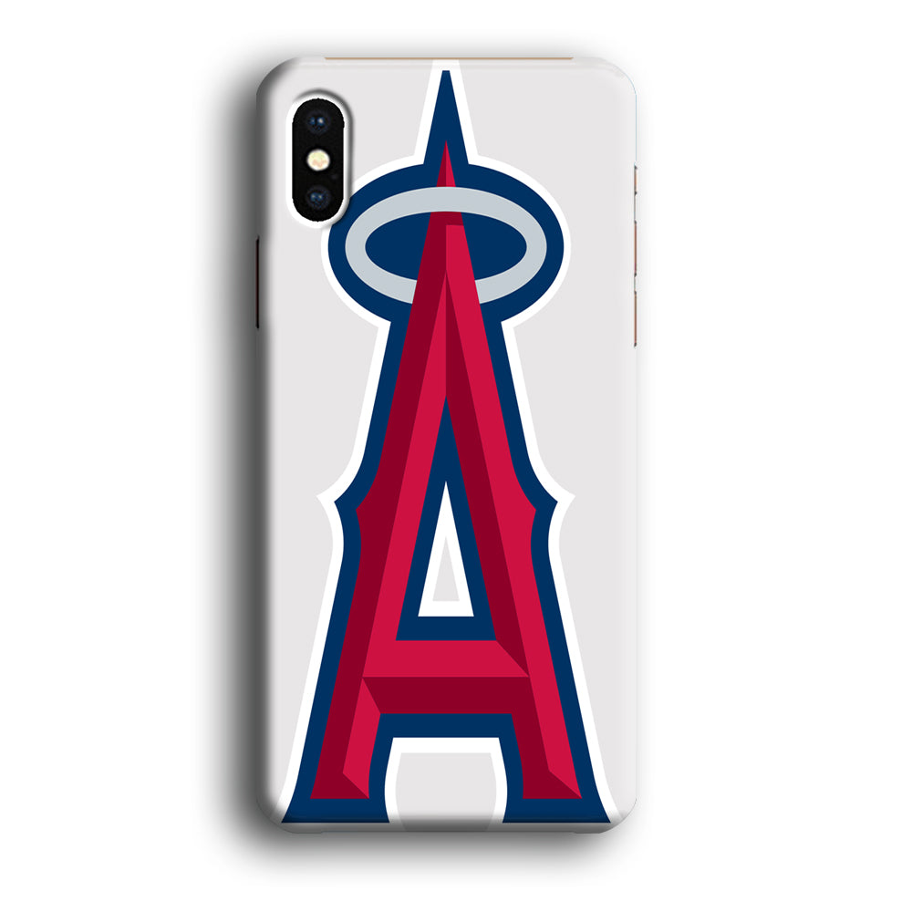 MLB Los Angeles Angels Logo White iPhone XS MAX Case