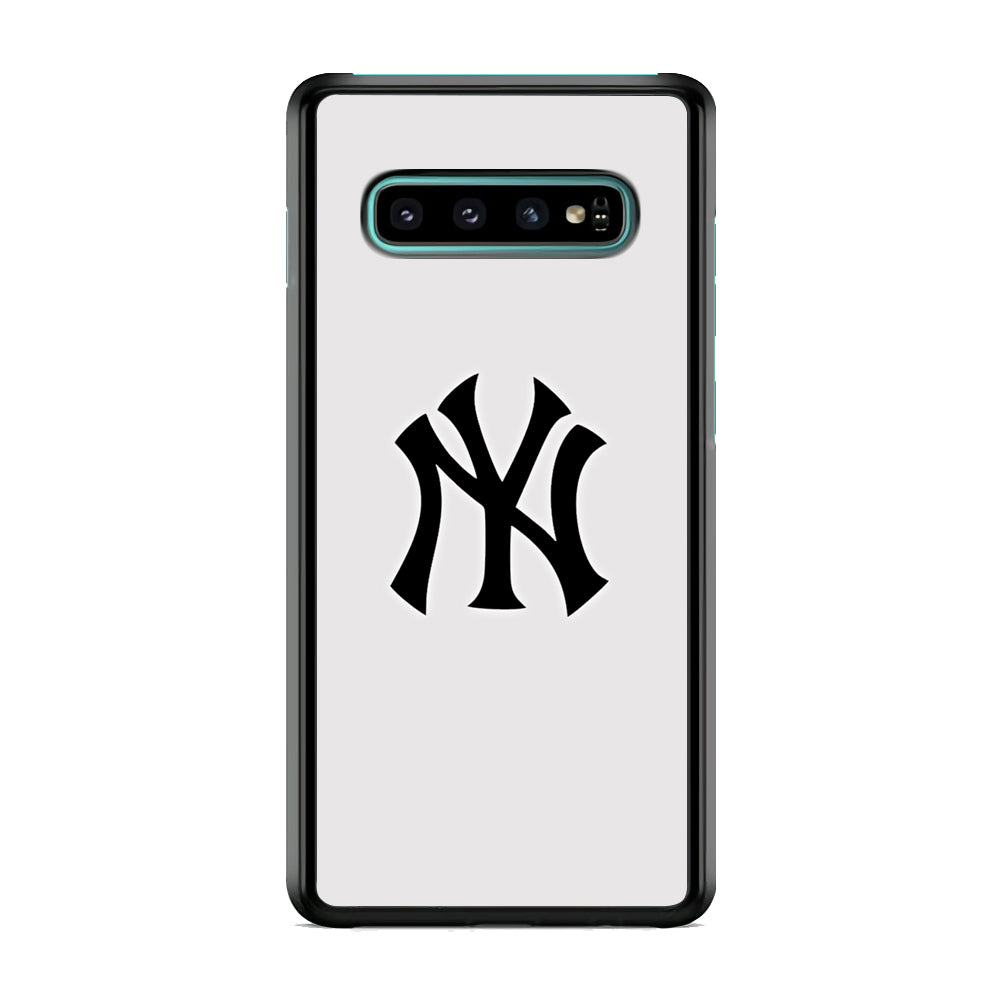 MLB New York Yankees White Milk Samsung Galaxy S10 Case