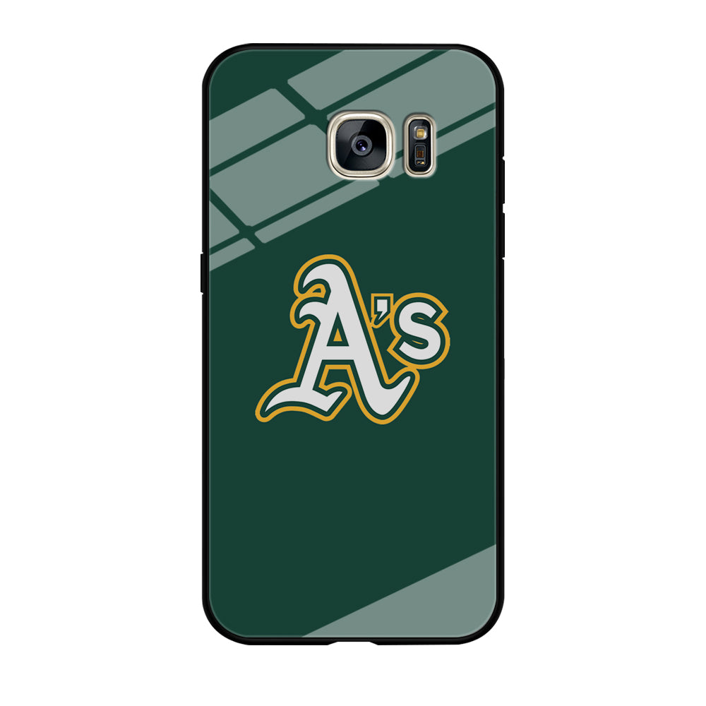 MLB Oakland Athletics Green Samsung Galaxy S7 Edge Case