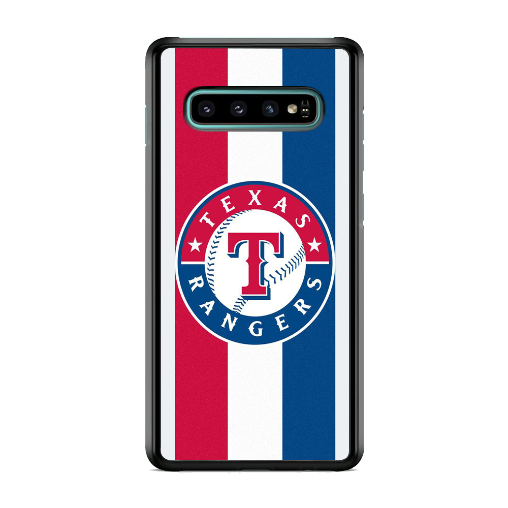 MLB Texas Rangers MLB Stripe Samsung Galaxy S10 Case