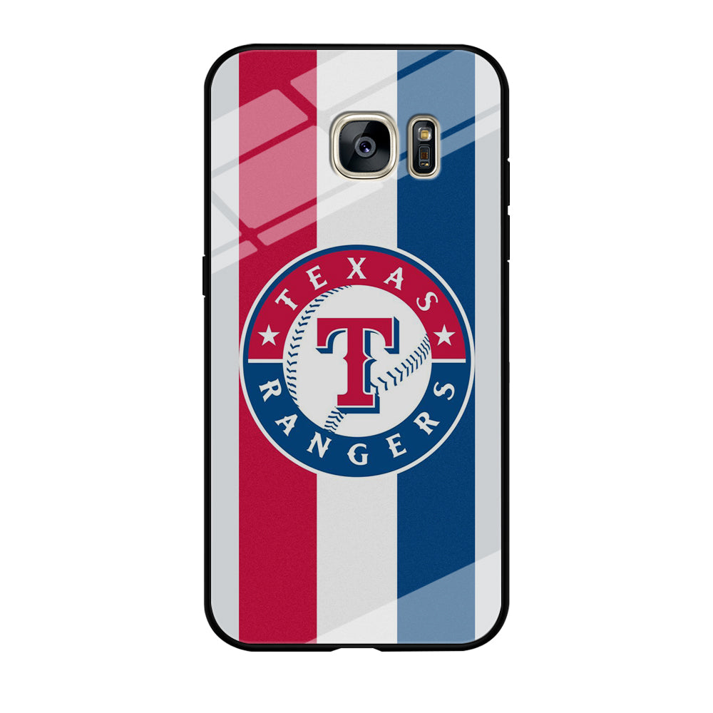 MLB Texas Rangers MLB Stripe Samsung Galaxy S7 Edge Case
