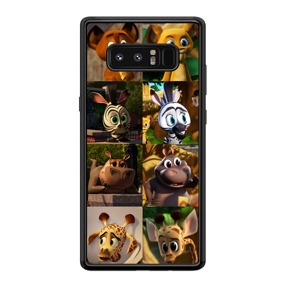 Madagascar Babbies Character Samsung Galaxy Note 8 Case