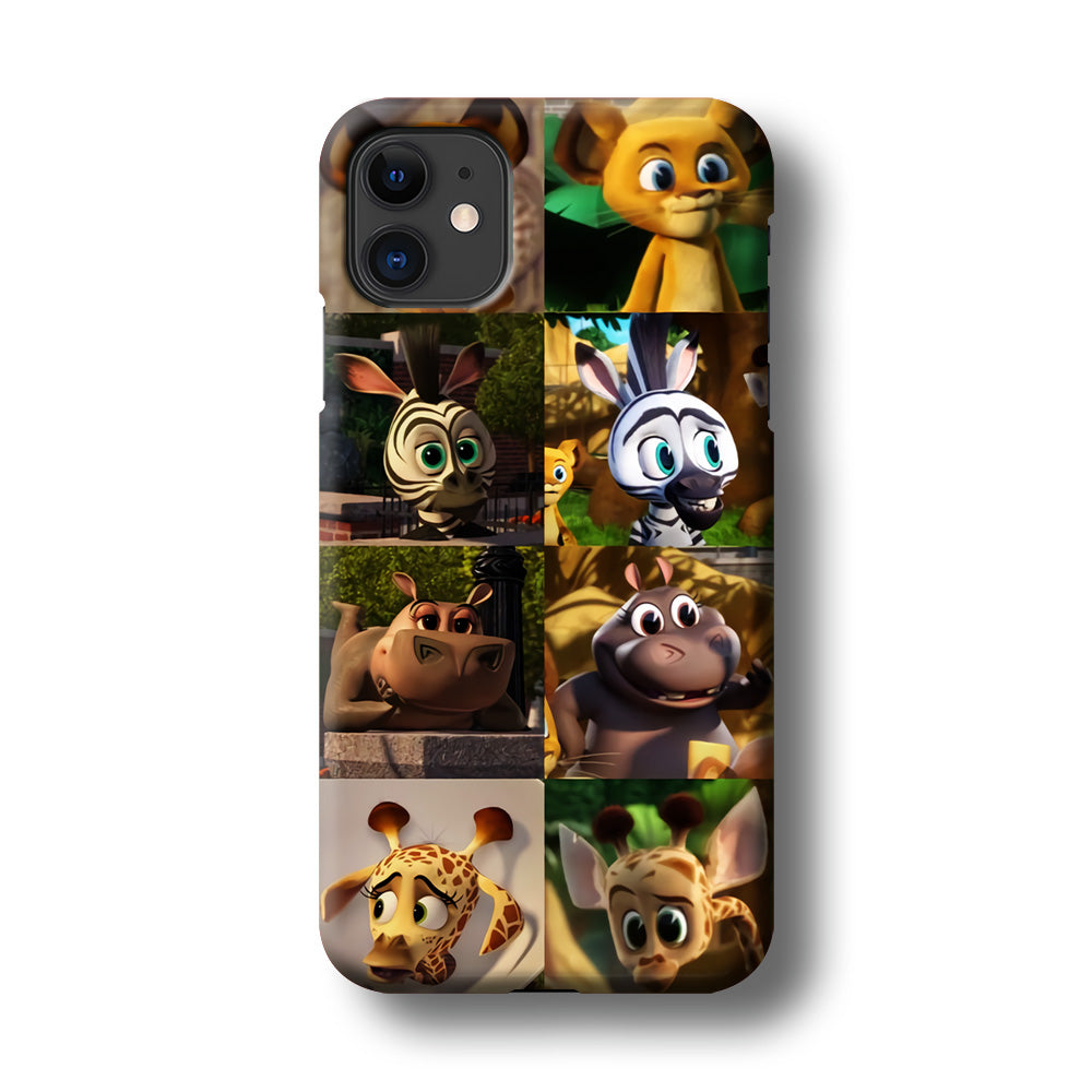Madagascar Babbies Character iPhone 11 Case