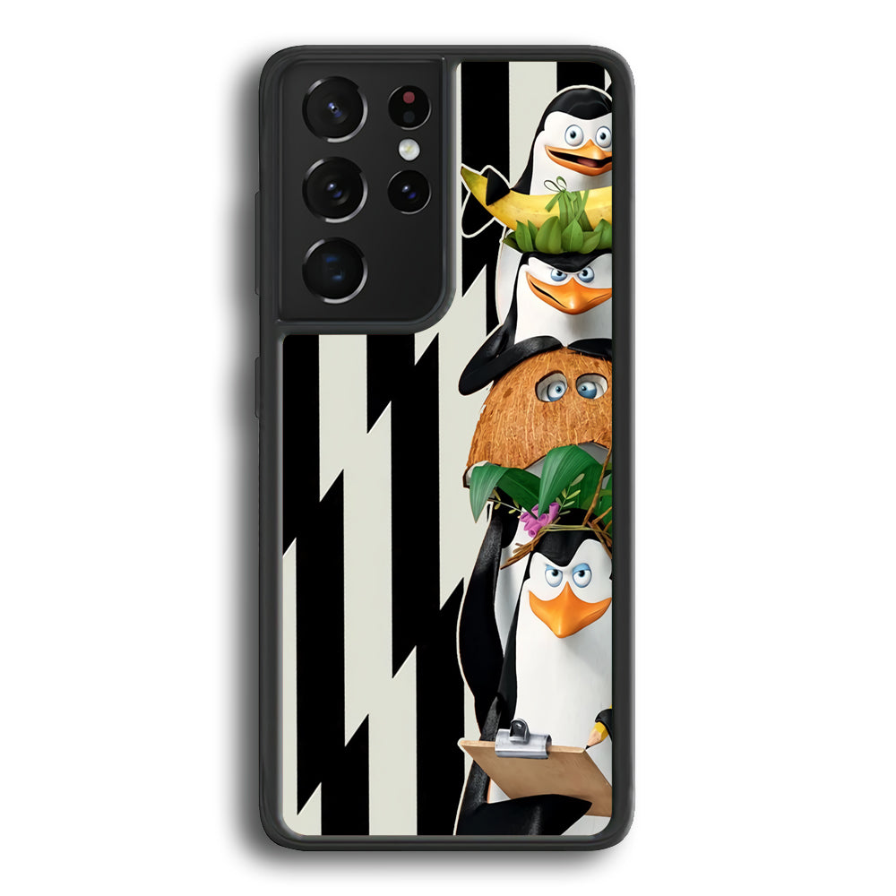Madagascar Penguin Team Samsung Galaxy S21 Ultra Case - Carneyforia