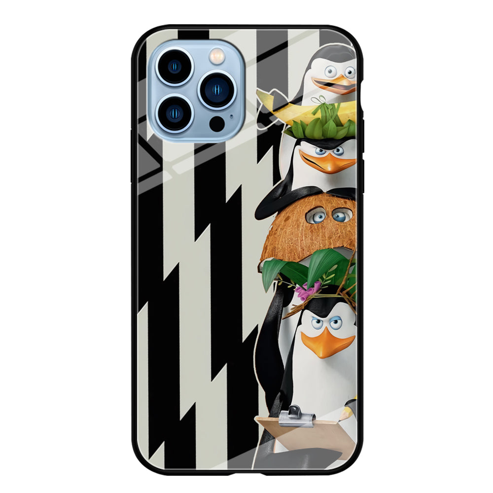 Madagascar Penguin Team iPhone 13 Pro Case Tempered Glass Case
