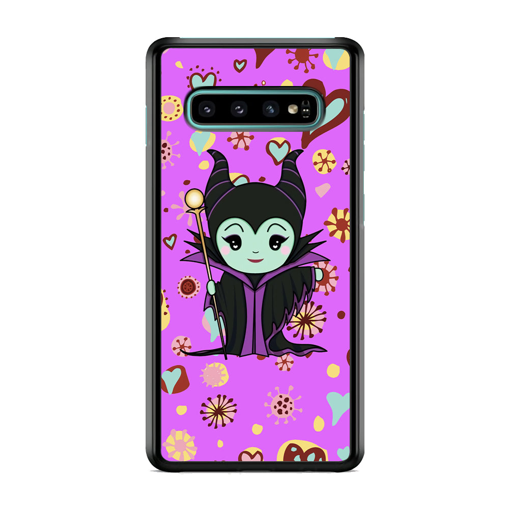 Maleficent Cartoon in Love Samsung Galaxy S10 Case