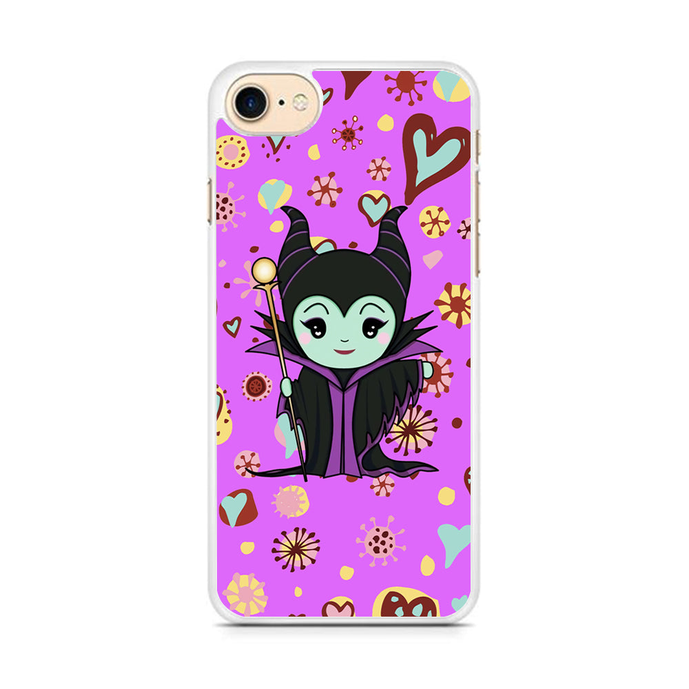 Maleficent Cartoon in Love iPhone 8 Case