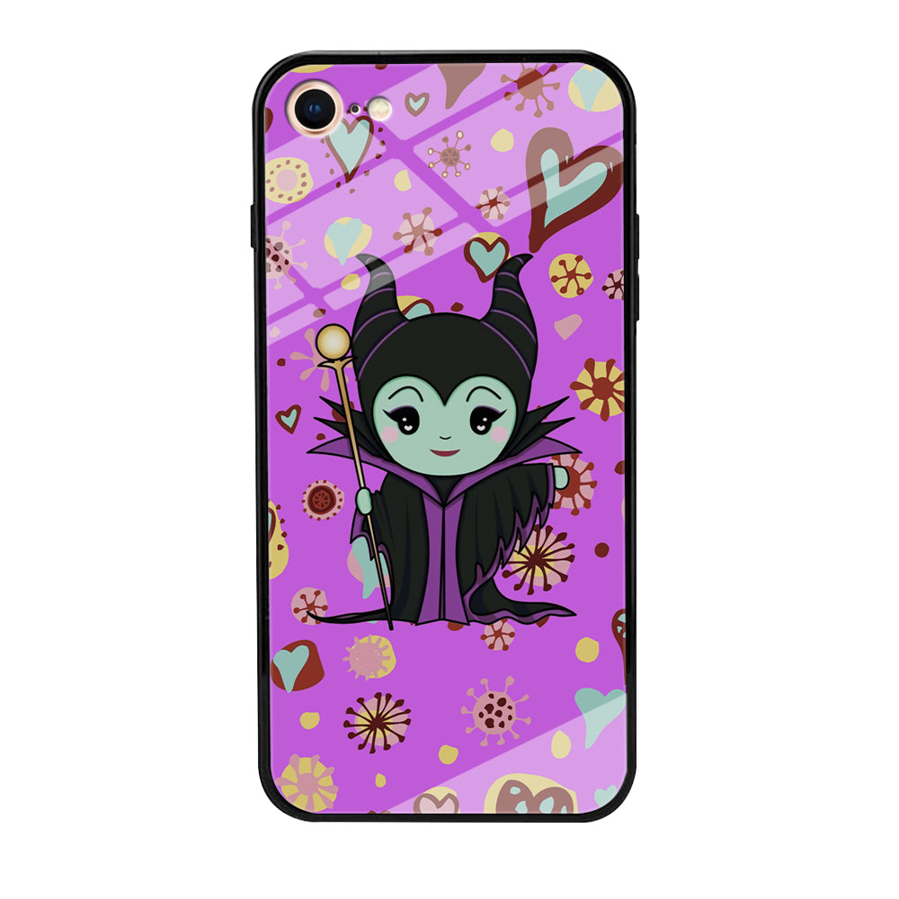 Maleficent Cartoon in Love iPhone 8 Case