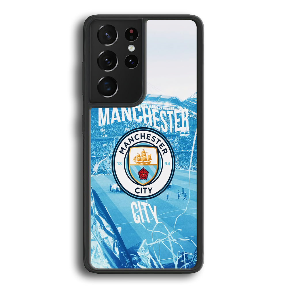 Manchester City Home Samsung Galaxy S21 Ultra Case - Carneyforia