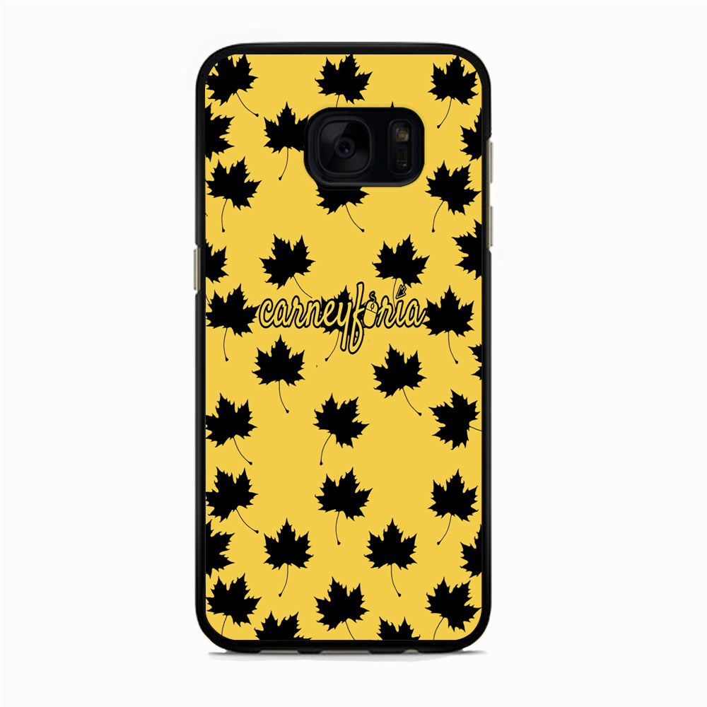 Maple Leaf Doodle Carneyforia Samsung Galaxy S7 Edge Case