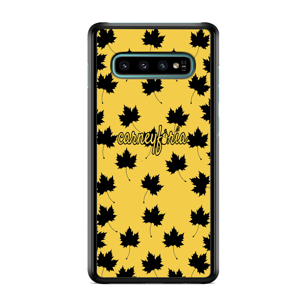 Maple Leaf Doodle Carneyforia Samsung Galaxy S10 Case