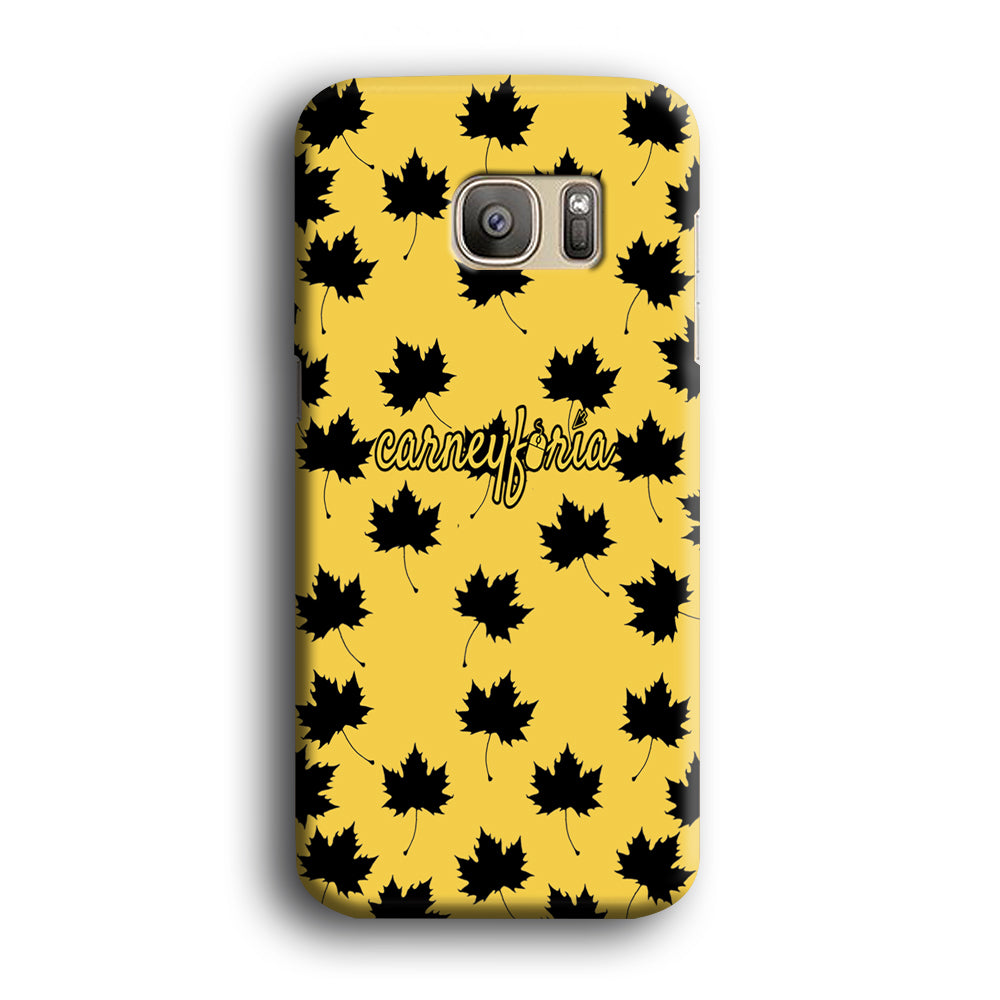 Maple Leaf Doodle Carneyforia Samsung Galaxy S7 Edge Case