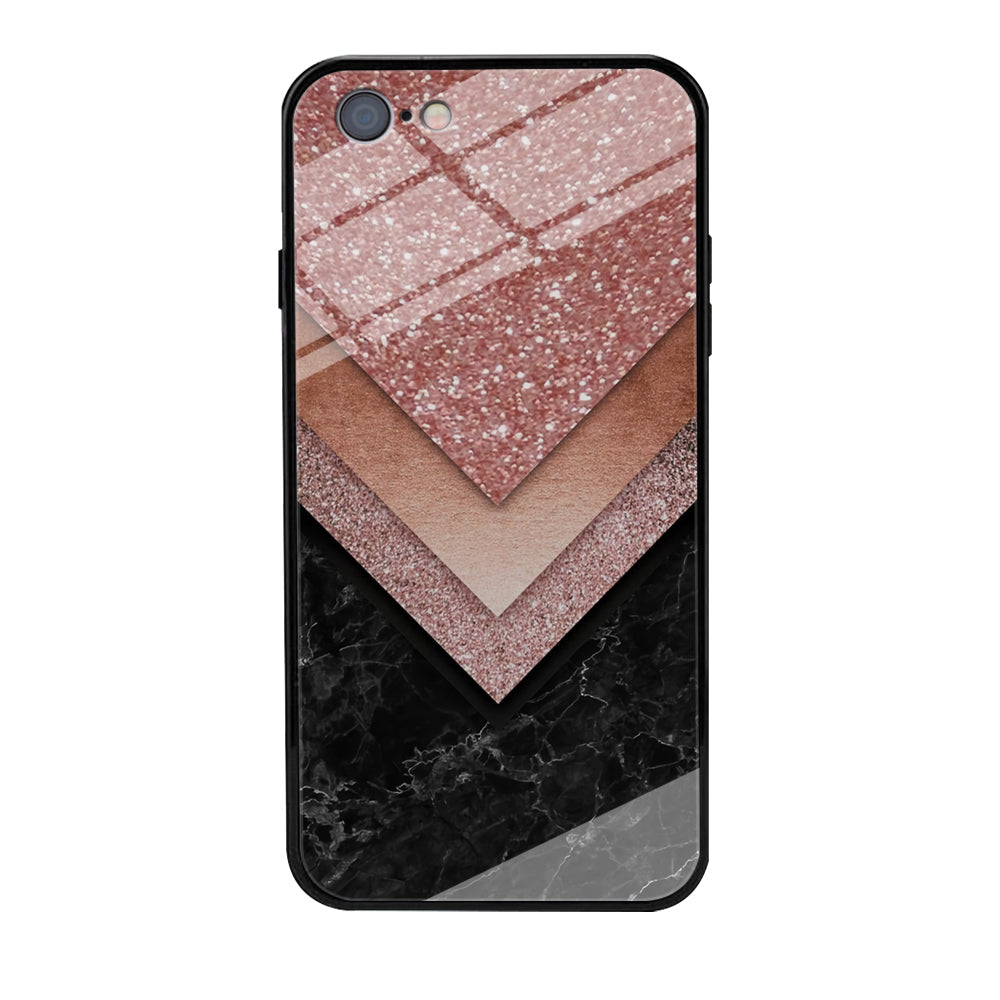 Marble Sparkle Pink Chevron iPhone 6 Plus | 6s Plus Case