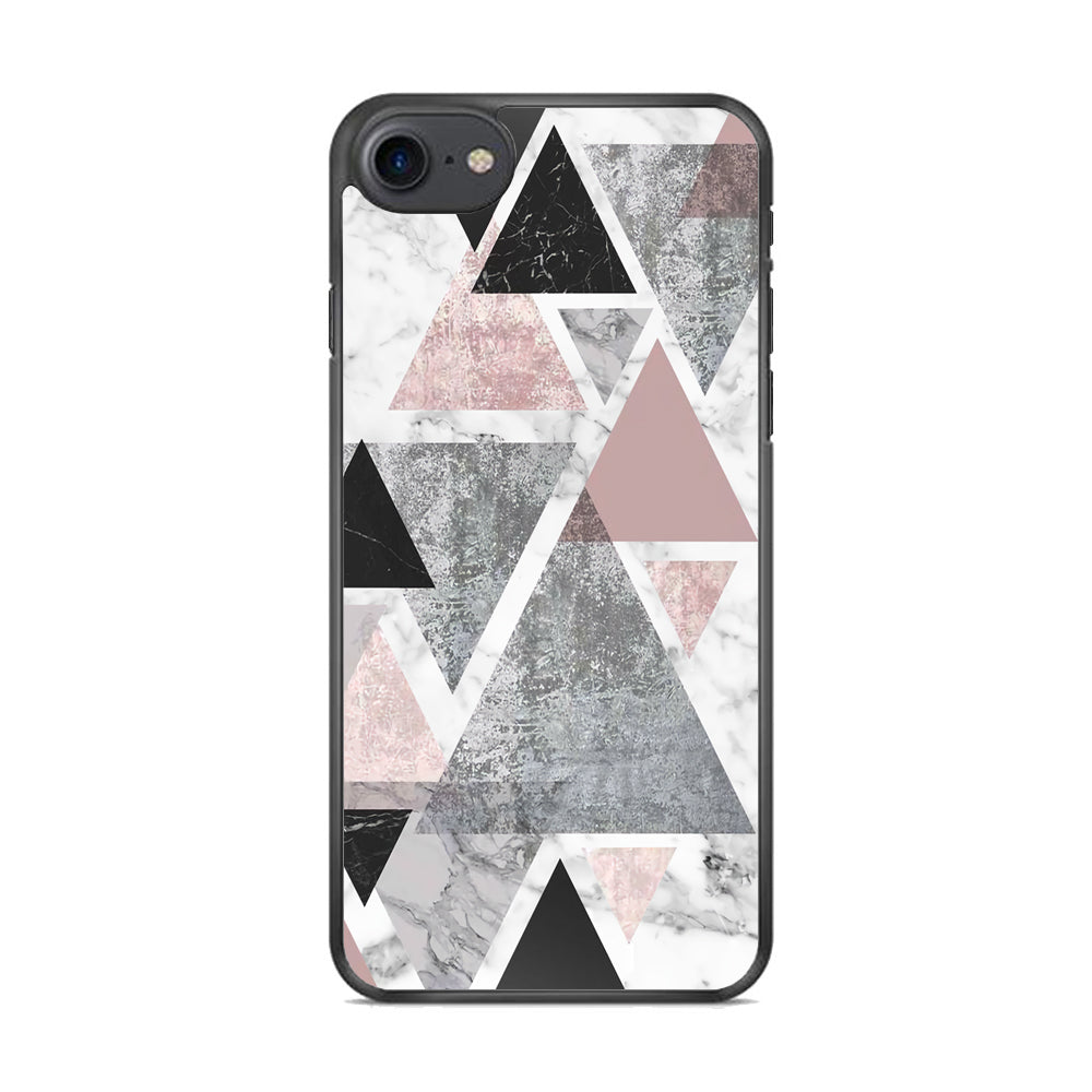 Marble Triangle of Pixel iPhone 8 Case