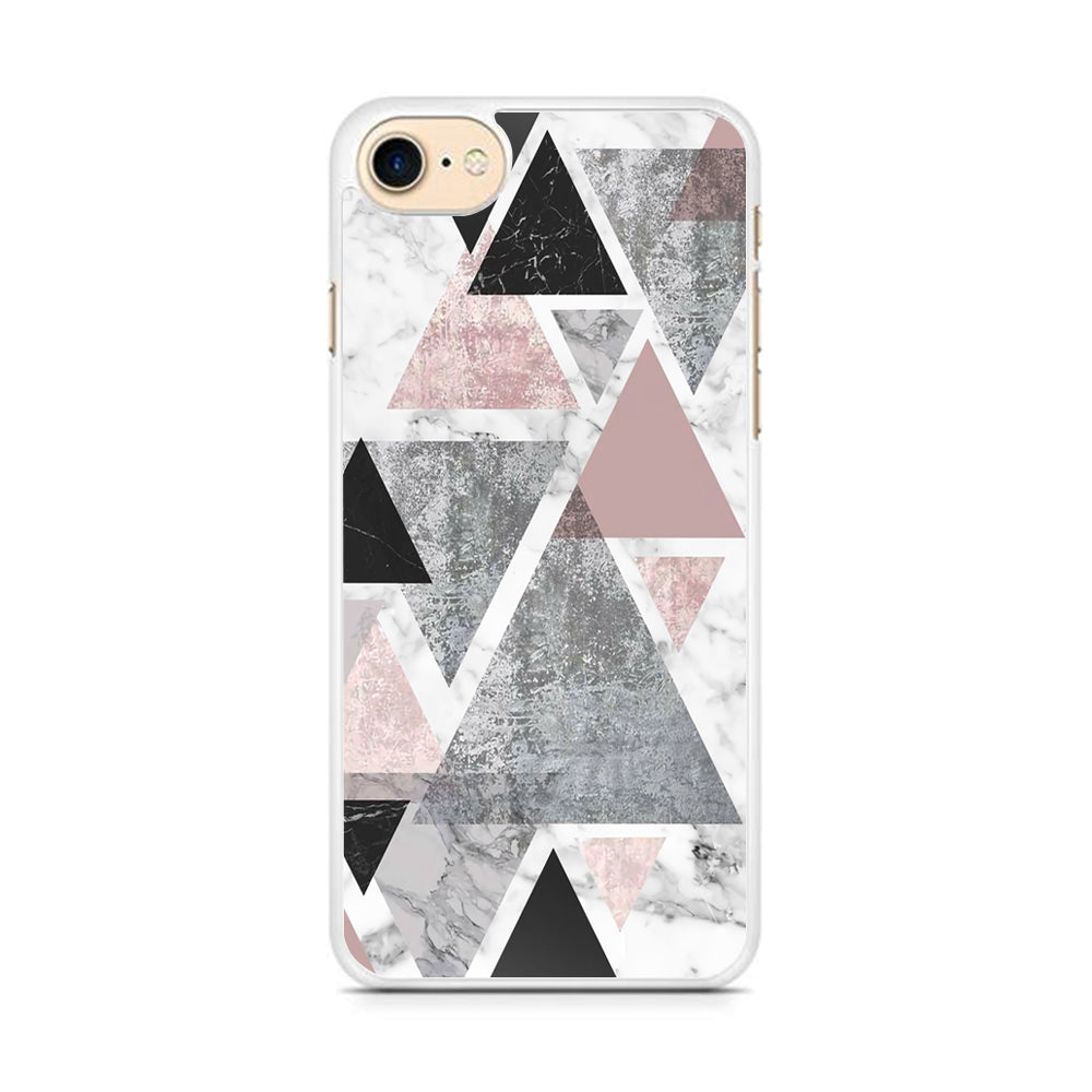 Marble Triangle of Pixel iPhone 8 Case