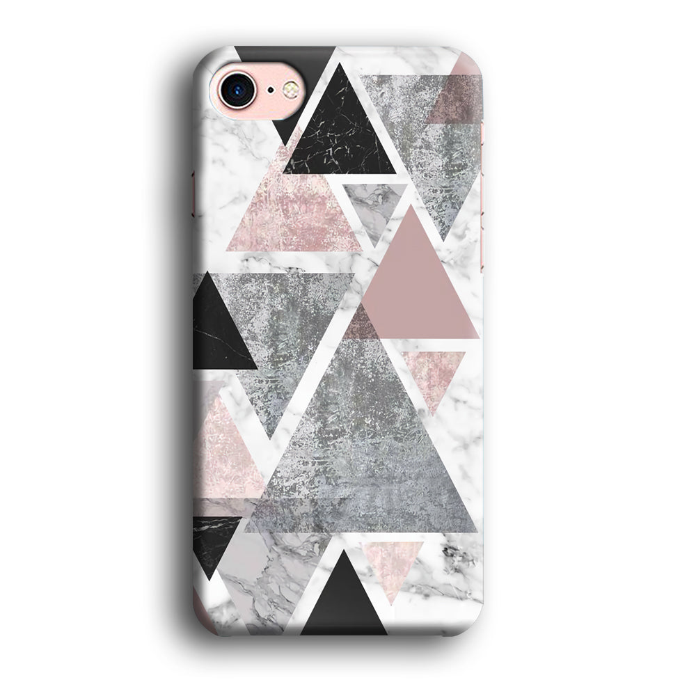 Marble Triangle of Pixel iPhone 8 Case