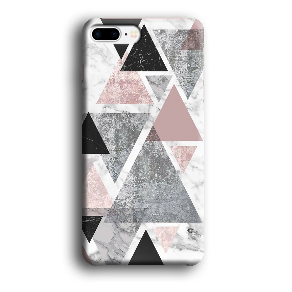 Marble Triangle of Pixel iPhone 7 Plus Case