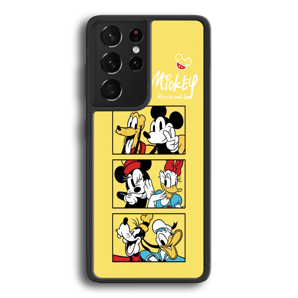 Mickey Mouse Home and Love Samsung Galaxy S21 Ultra Case - Carneyforia