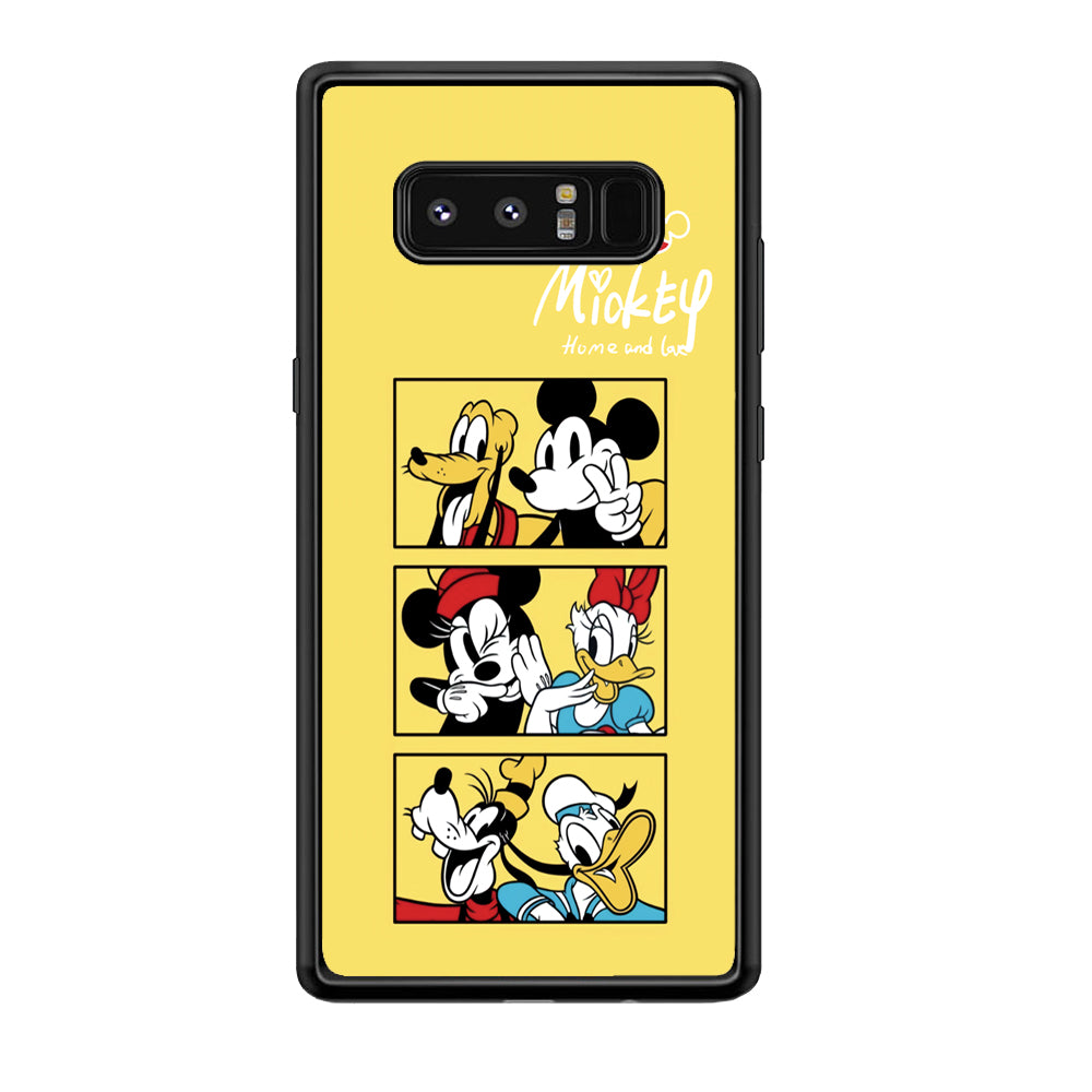 Mickey Mouse Home and Love Samsung Galaxy Note 8 Case