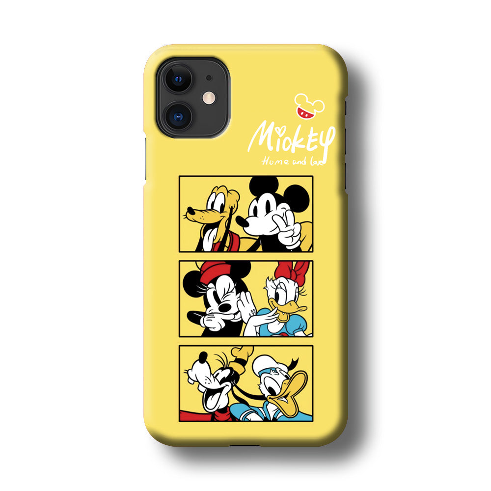 Mickey Mouse Home and Love iPhone 11 Case