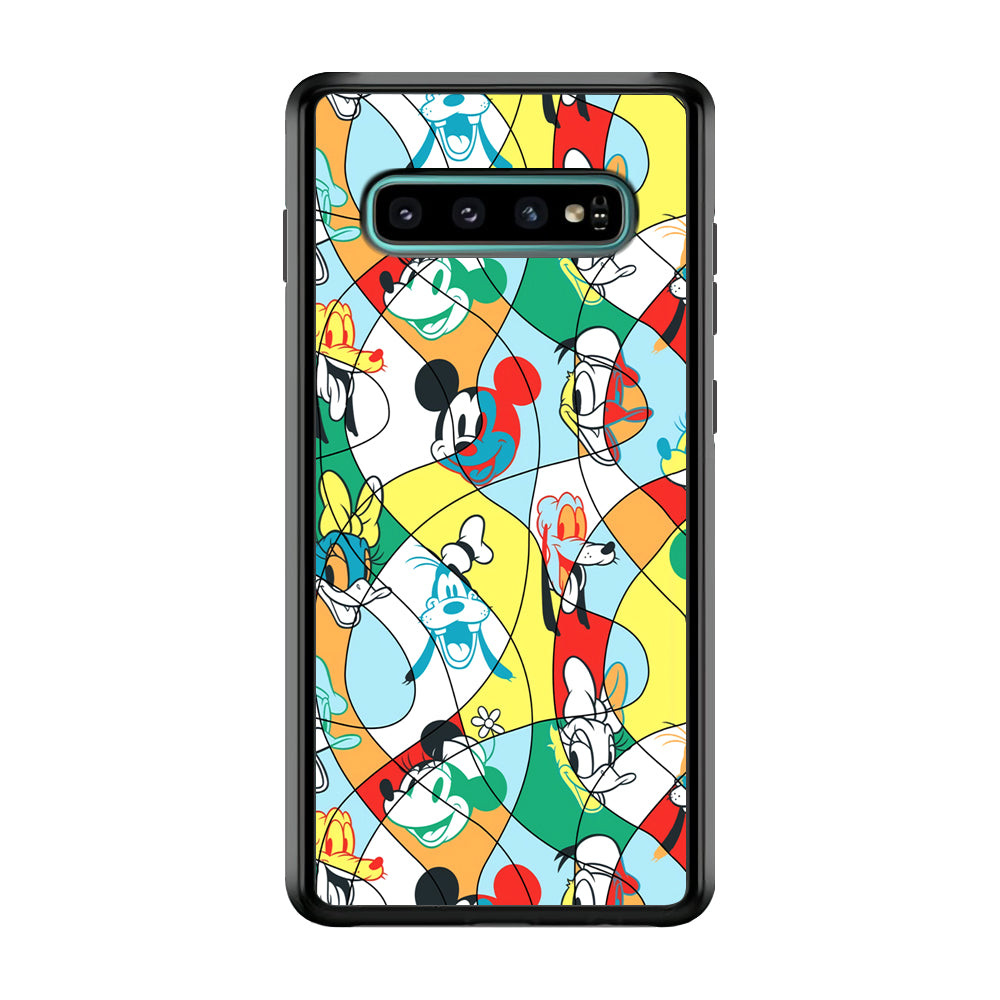 Mickey Mouse and Friend Art Dimension Samsung Galaxy S10 Plus Case