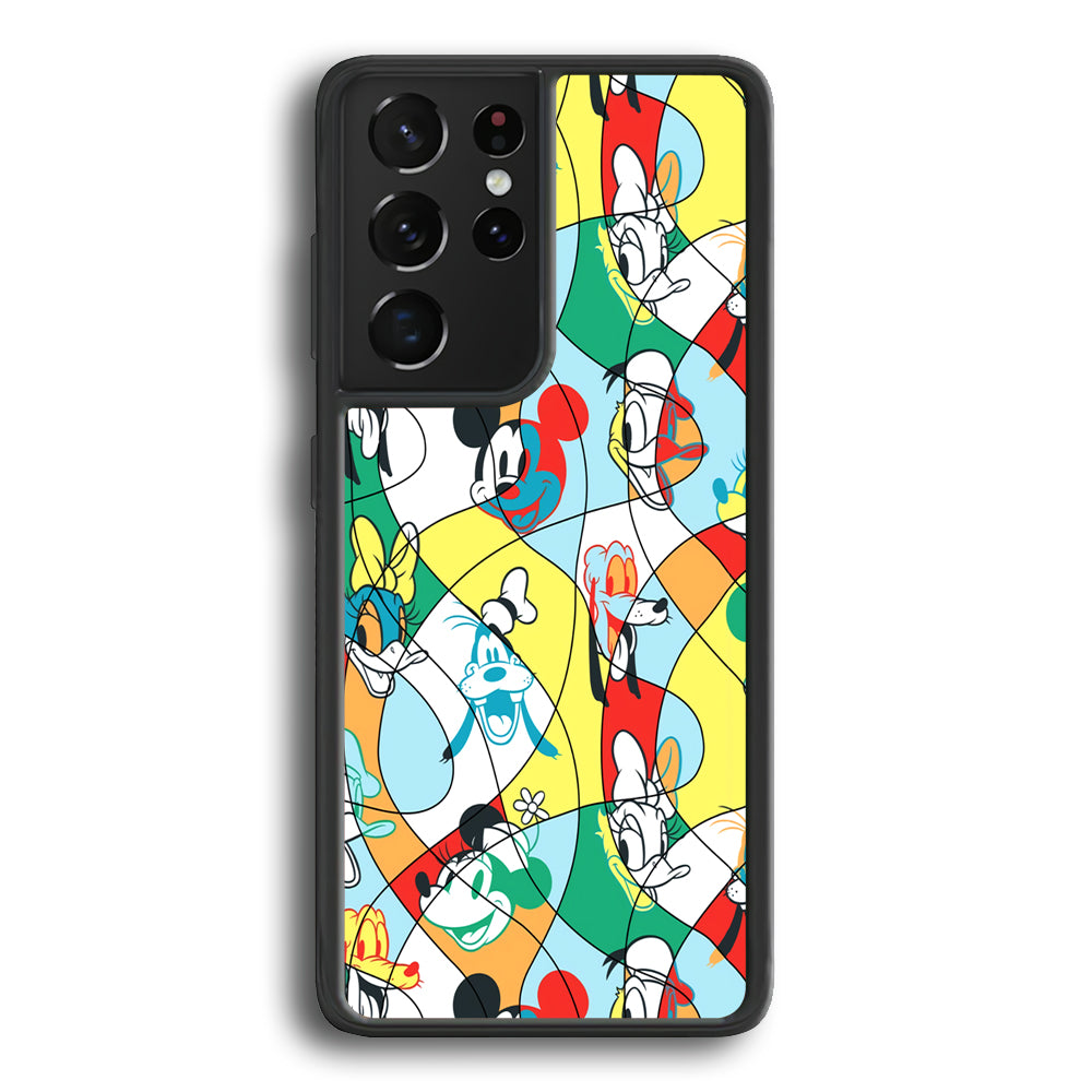 Mickey Mouse and Friend Art Dimension Samsung Galaxy S21 Ultra Case - Carneyforia