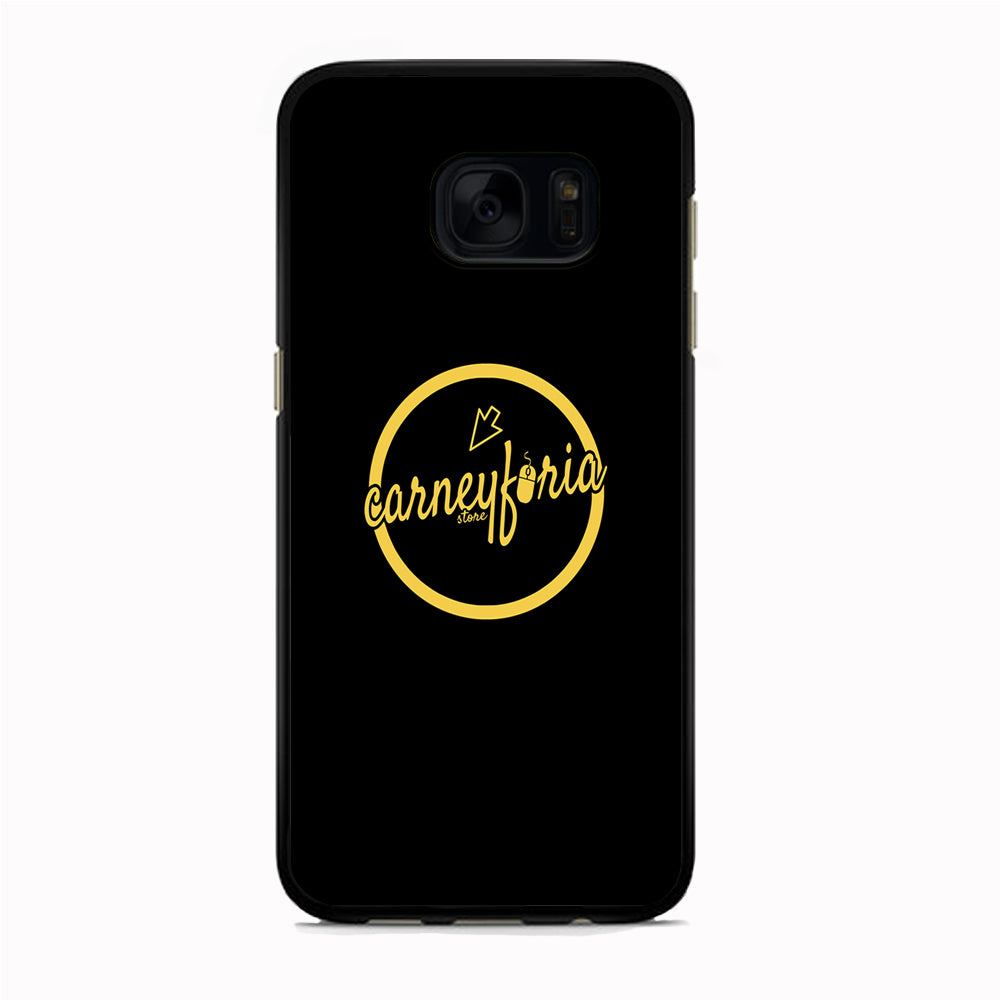 Midnight Black Simple Carneyforia Samsung Galaxy S7 Edge Case
