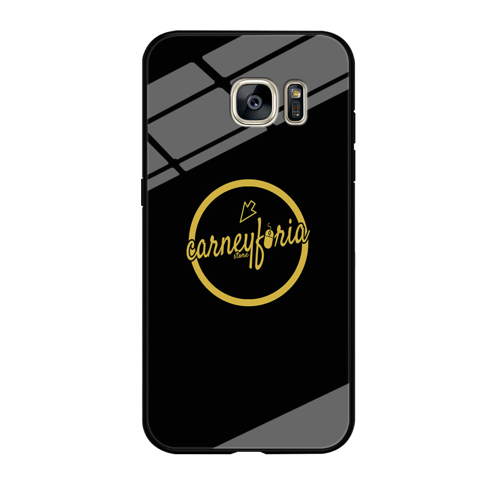 Midnight Black Simple Carneyforia Samsung Galaxy S7 Edge Case