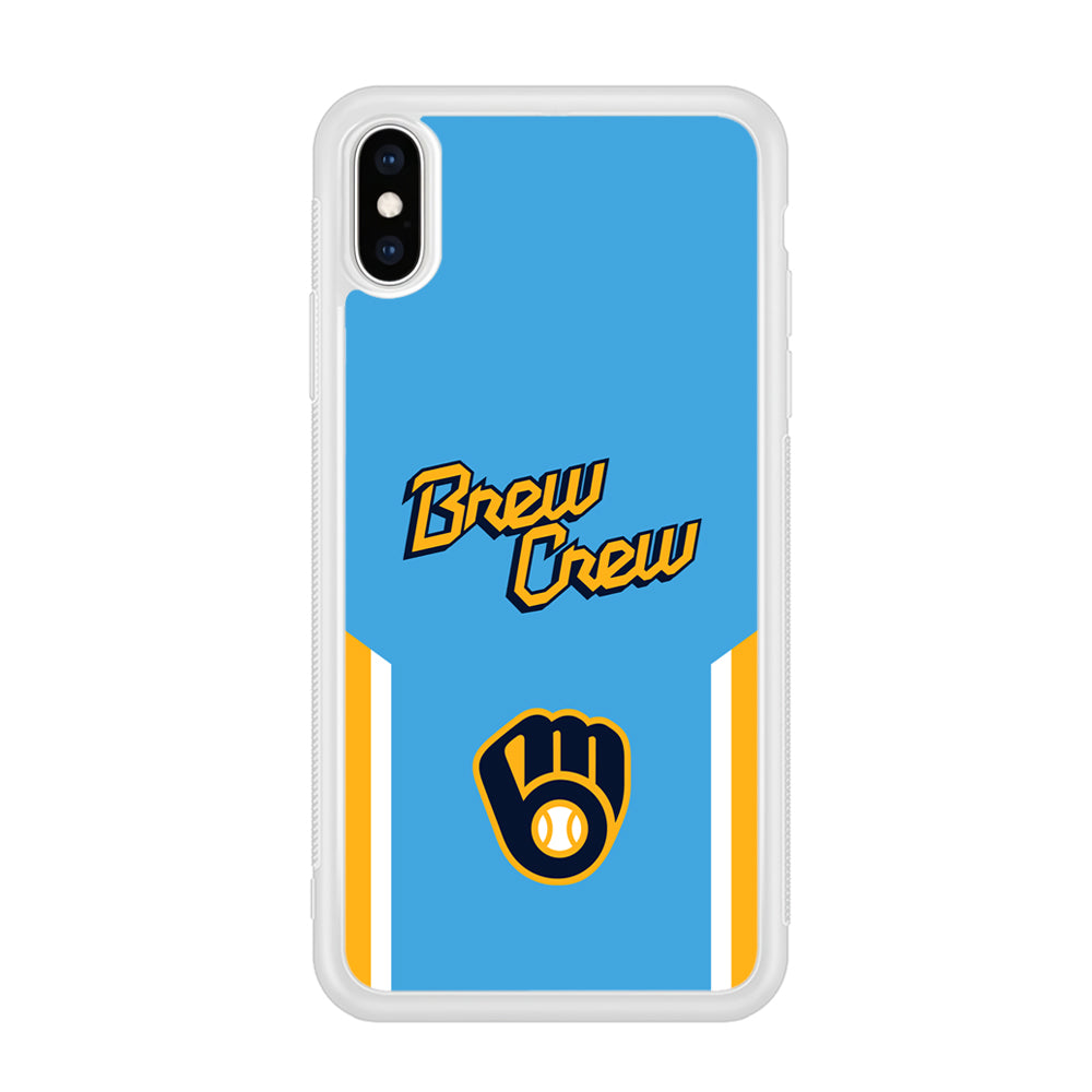 Milwaukee Brewers Brew Crew Jersey iPhone XS MAX Case