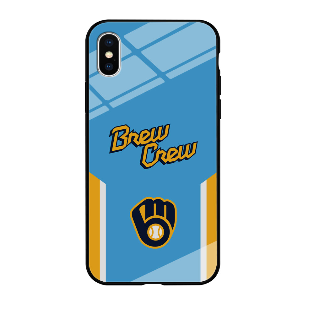Milwaukee Brewers Brew Crew Jersey iPhone XS MAX Case