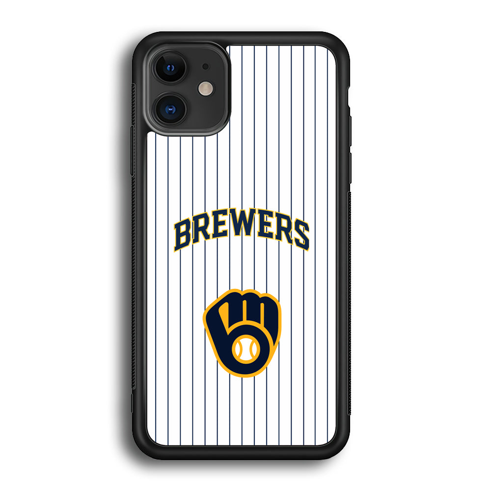 Milwaukee Brewers Shine of White iPhone 12 Case