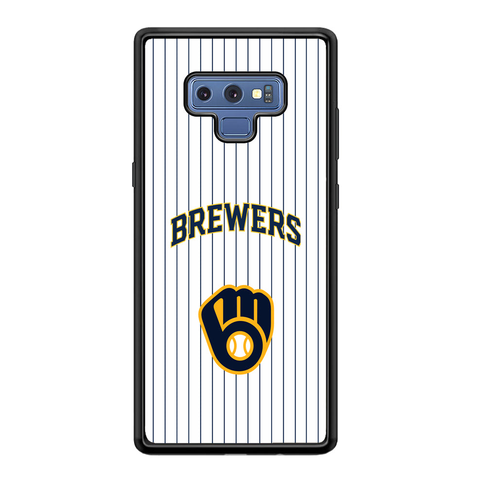 Milwaukee Brewers Shine of White Samsung Galaxy Note 9 Case